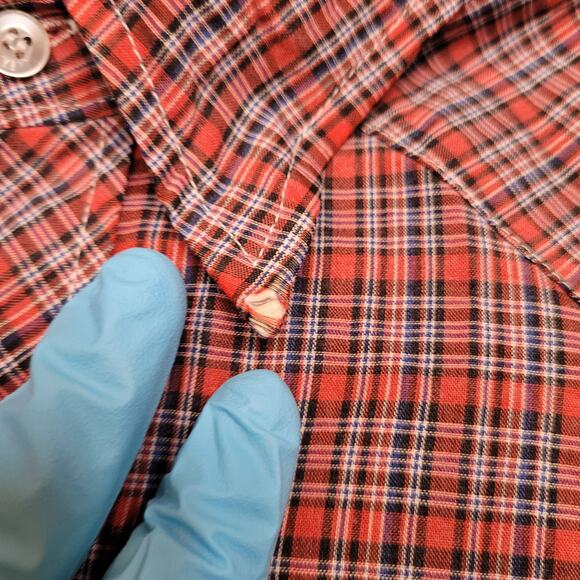 Vintage 80s Wrangler Pearl Snap Western Shirt Mens XL USA Made Plaid Check - Picture 3 of 15